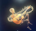 Encore Skeleton Guitarist Beanie X-Ray Style T-Shirt
