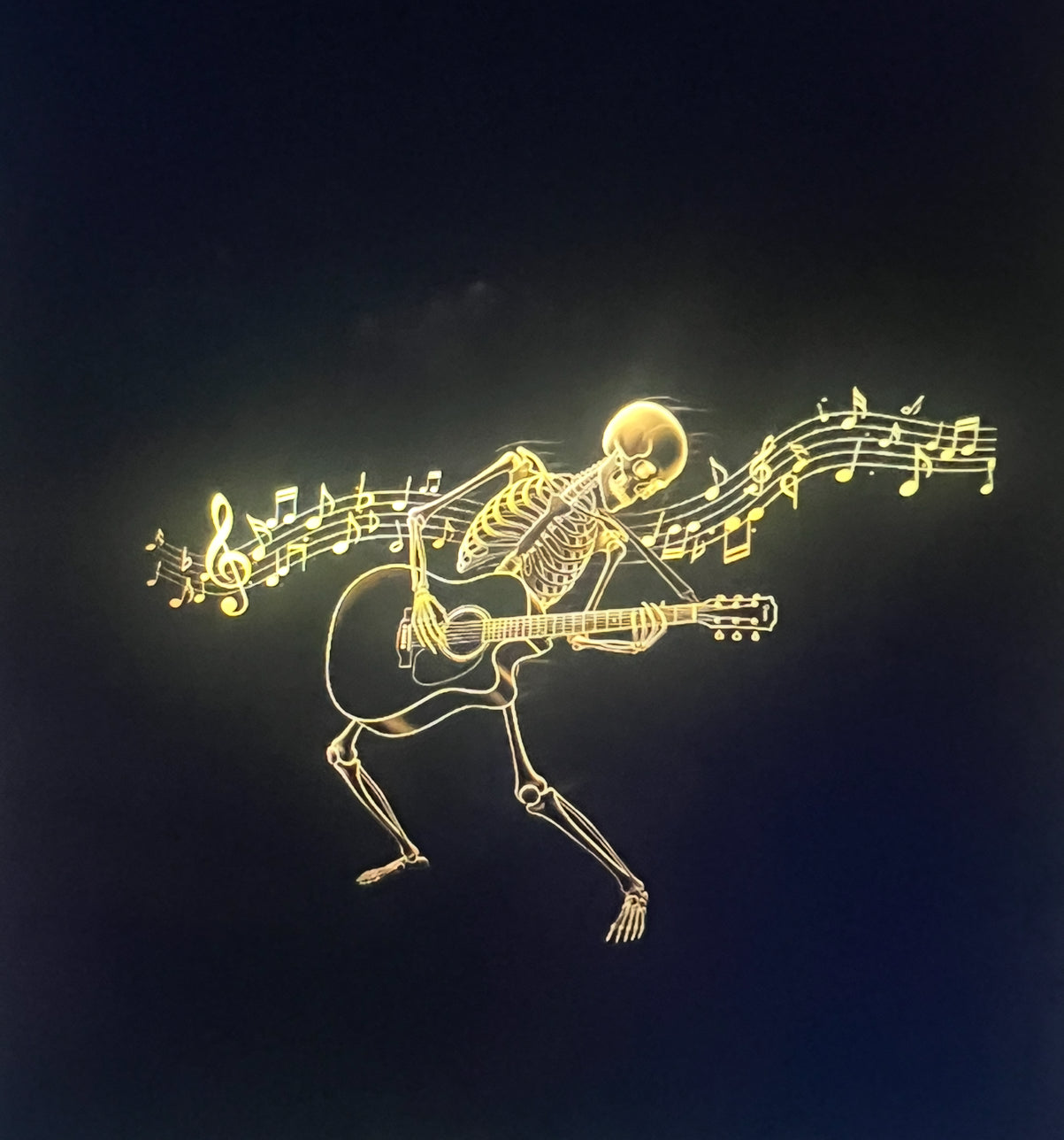 Encore Skeleton Guitarist Black Jacket Spotlight T-Shirt