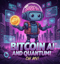 Bitcoin AI And Quantum Oh My - Purple City Robot Sticker