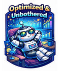 Robot with Headphones & Music - Coding Vibes Sticker