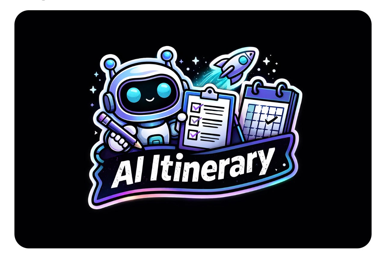 AI Itinerary - Planning Robot Sticker