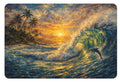 Dolphins Swimming Parallel - Underwater Harmony Art Print