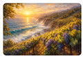 Coastal Vineyard Sunset - Wine Country Meets Ocean Art Print