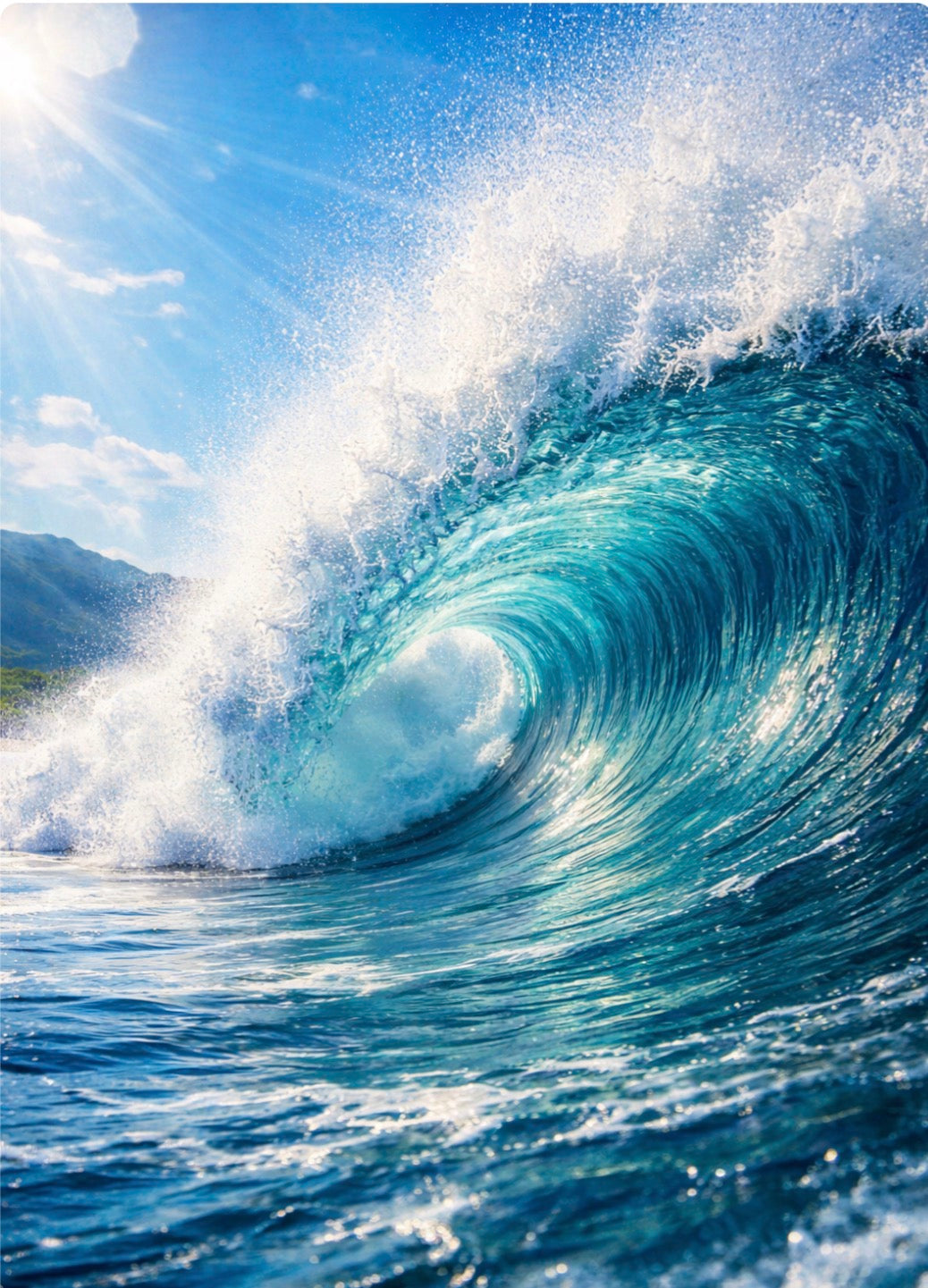 Surfing Golden Retriever Art Print
