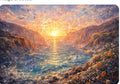 Ocean Valley at Sunset Art Print