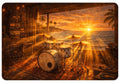 Drummer's Paradise - Tropical Sunset Studio Art Print