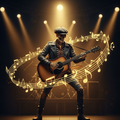 Skeleton Guitarist On Stage T-Shirt