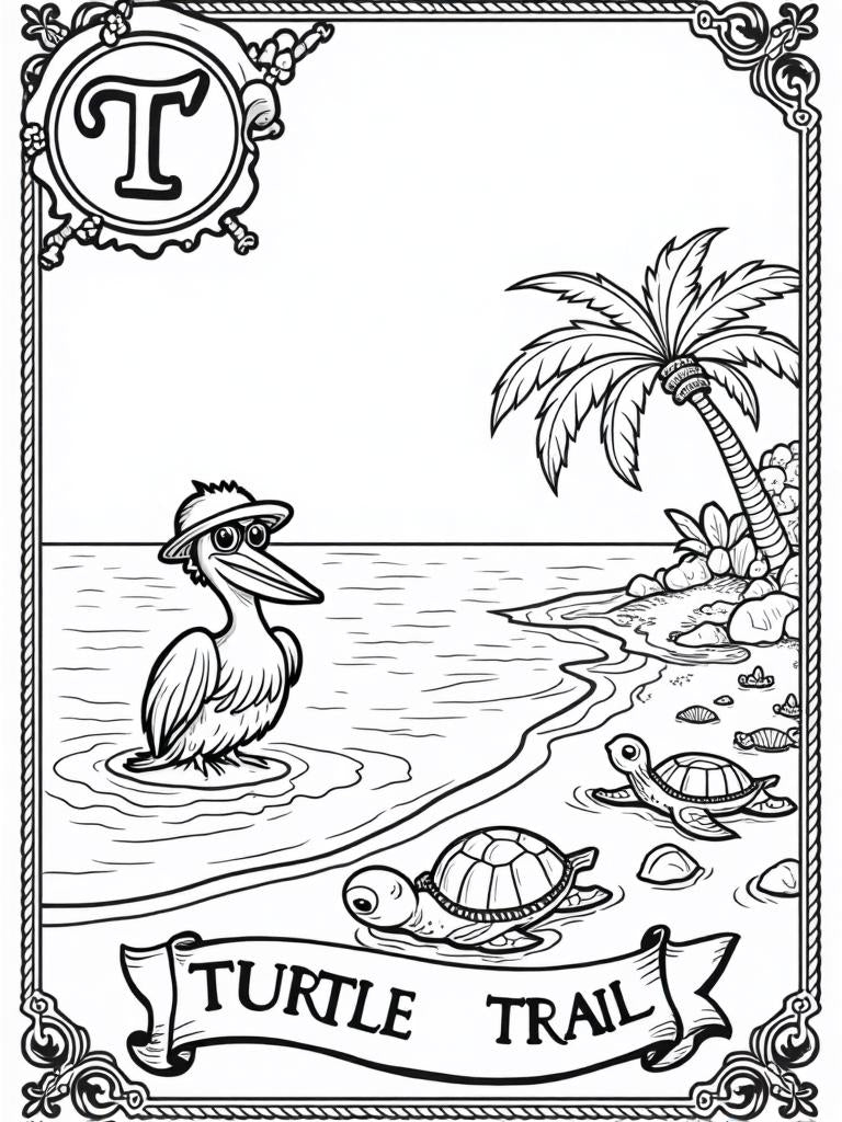 Howie's Ocean DiscoverieZ A-to-Z Coloring Book